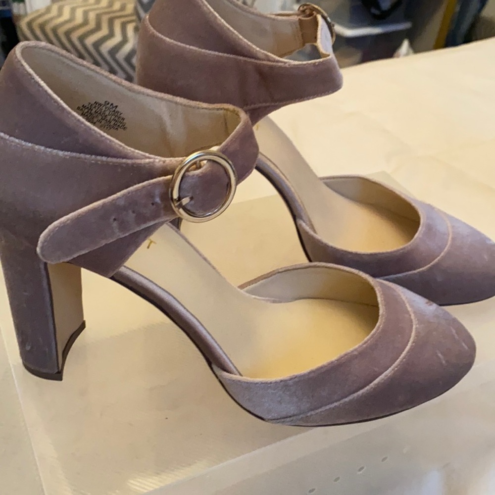 Velvet Heels mauve / light pink size 9m